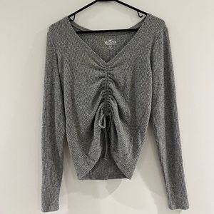 hollister scrunched top